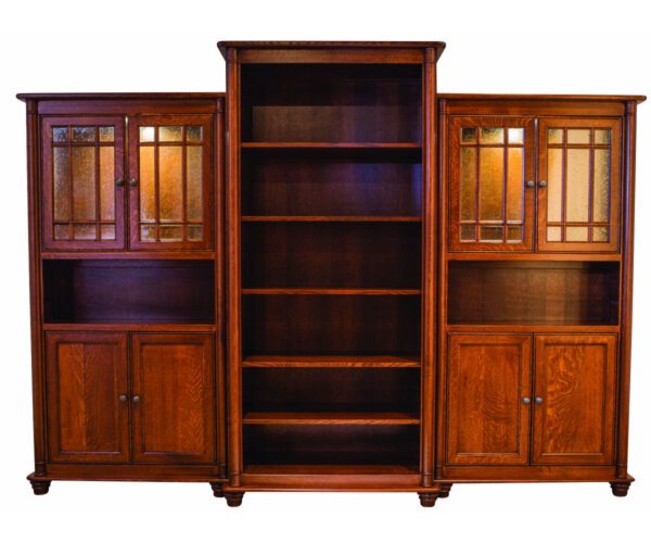 Belmont Center and Side Bookcases