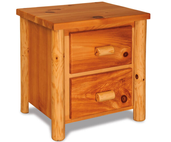 2 Drawer Nightstand - Plain Pine