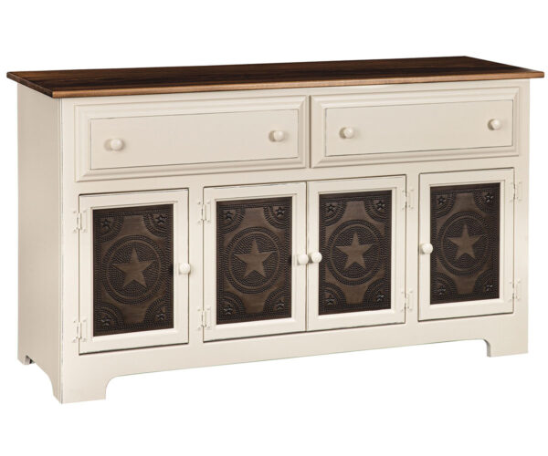 4 Door Hutch Base With Tin Doors