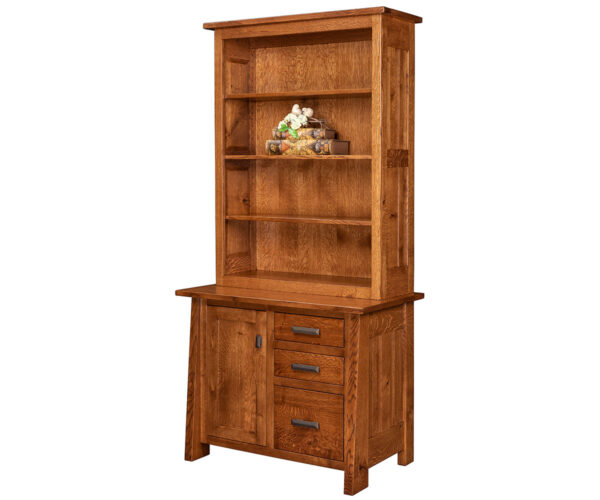 Freemont Mission 3 Drawer Credenza With Hutch